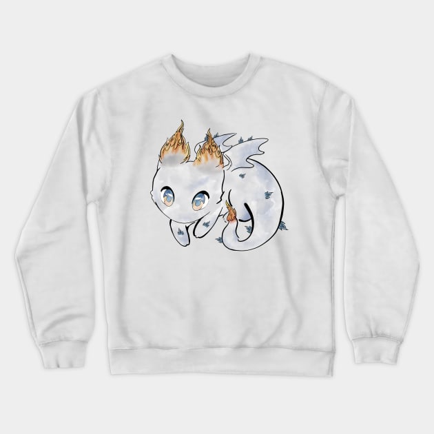 Chibi Dragon Crewneck Sweatshirt by Uwaki